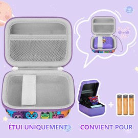 Leayjeen Bitzee Kids Electronic Animal Toy Hard Case EVA Lightweight and Durable (Case Only) Purple Purple Case, Purple, Suitcase