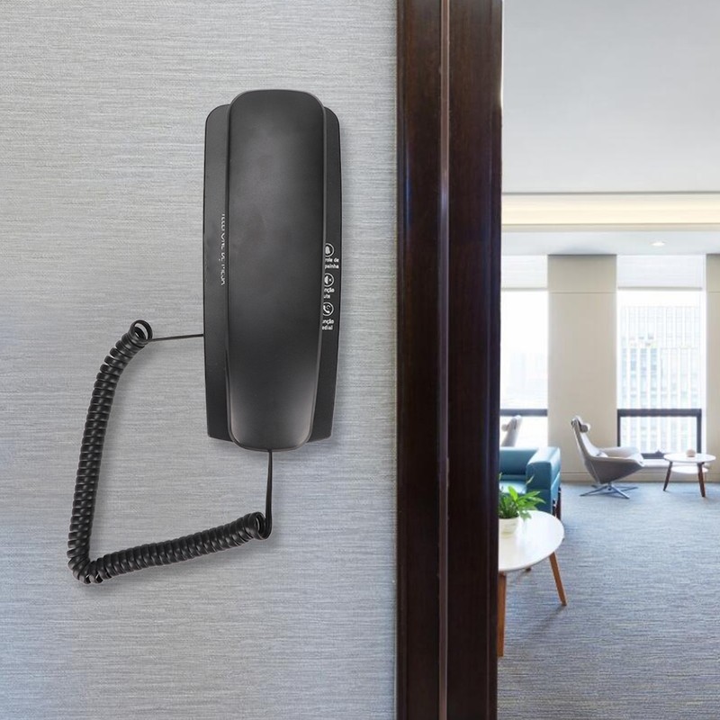 KXT1042 Wall Phone Wired Fixed Telephone with Mute Redial Function