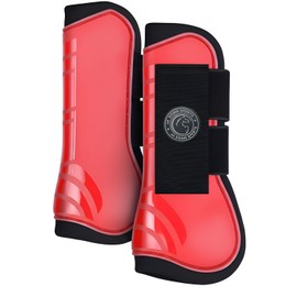 AK Prima Tendon Horse Boots Protective Gear and Training Equipment - Equine Boots, Wraps & Accessories AKRS-6068-01 (Red, Cob (Medium))