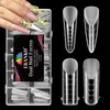 EBANKU Dual Nail Forms for Poly Extension Gel, 96 PCS