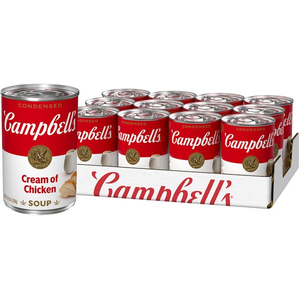 Campbell's Condensed Cream of Chicken Soup, 10.5 Ounce Can (Pack