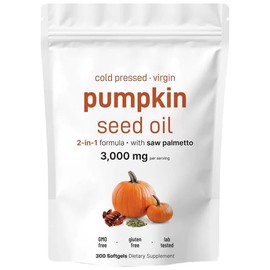 Pumpkin Seed Oil & Saw Palmetto Complex Capsules – Promotes Hair Growth & Reduces Hair Loss – Suitable for Men and Women