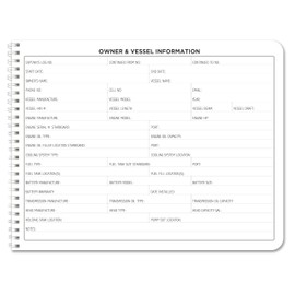 BookFactory Captain's Log Book Ship's Logbook/Nautical Record Book - 100 Pages, Full Color Cover with Translux Protection, 11'' x 8 1/2'', Wire-O Binding (Made in USA)