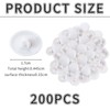 200 Round Screw Caps Waterproof Screw Caps Plastic Screw Caps