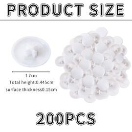 200 Round Screw Caps Waterproof Screw Caps Plastic Screw Caps Decorative Screw Caps Furniture Accessories