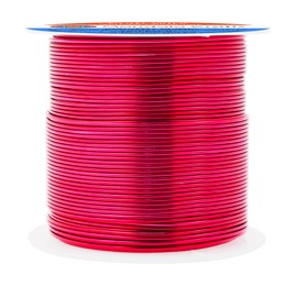 Mandala Crafts 12 14 16 18 20 22 Gauge Anodized Jewelry Making Beading Floral Colored Aluminum Craft Wire (20 Gauge, Raspberry)