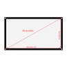 60 Inch Projection, 16:9 Thicken Portable Non Crease Soft White