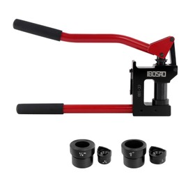 IBOSAD Manual Lever Sheet Metal Stud Punch 20GA with 1/2" and 1" (7/8", 1-11/32") Manual Knockout Hole Punch Driver Kit Conduit Hole Cutter Set KO Tool