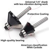 MNA Router Bit Set Wood-Smith Edition 15 Pieces 1/4 Inch,