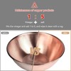 YOIHOJET 8''Pure Copper Bowl, 99.99% Copper Bowl for Kitchen, Coppers
