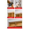 Woodworking Carpentry Jigs Set, 14pcs Furniture Panel Clamps Toe Kicking