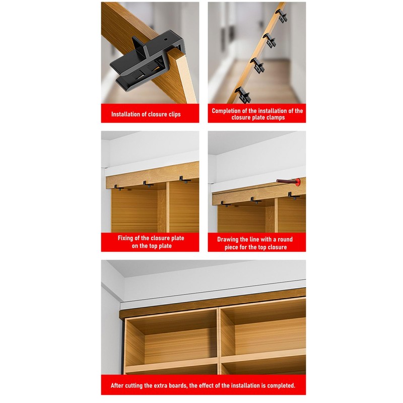 Woodworking Carpentry Jigs Set, 14pcs Furniture Panel Clamps Toe Kicking