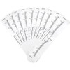100pcs / set desechable regla de ceja maquillaje Microblading ceja