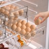 BPA Free Refrigerator Organizer Bins, Stackable Egg Holder, 18 Egg