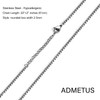 ADMETUS Angel Wings Necklace Sterling Silver Single Wing Necklace for