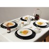 Place Mat Round Black Place Mats Washable Set of 6