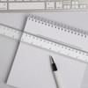 Ruler 30 cm, Pack of 12 Transparent Rulers for School