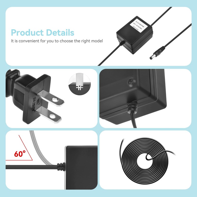SLLEA 24V 1200mA - 2000mA AC/AC Transformer Indoor Adapter Replacement