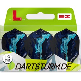 L-Style Champagne Flight EZ Blue Ocean Shape