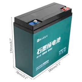 6-DMF-20 12V 20AH Sealed Lead Acid (SLA) Rechargeable Maintenance-Free Batteries - High Discharge Rate, Long Service Life, for Motorcycles, Dirt Bikes, ATVs, Go-Karts, Golf Carts, Scooter, E Bike