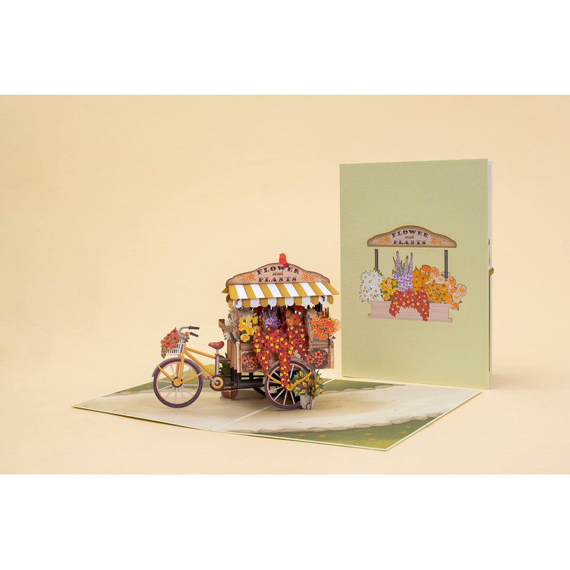Flower Bike Pop Up Card