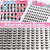 Fyonas Manga Lash Clusters Wispy Eyelash Clusters 144Pcs D Curl
