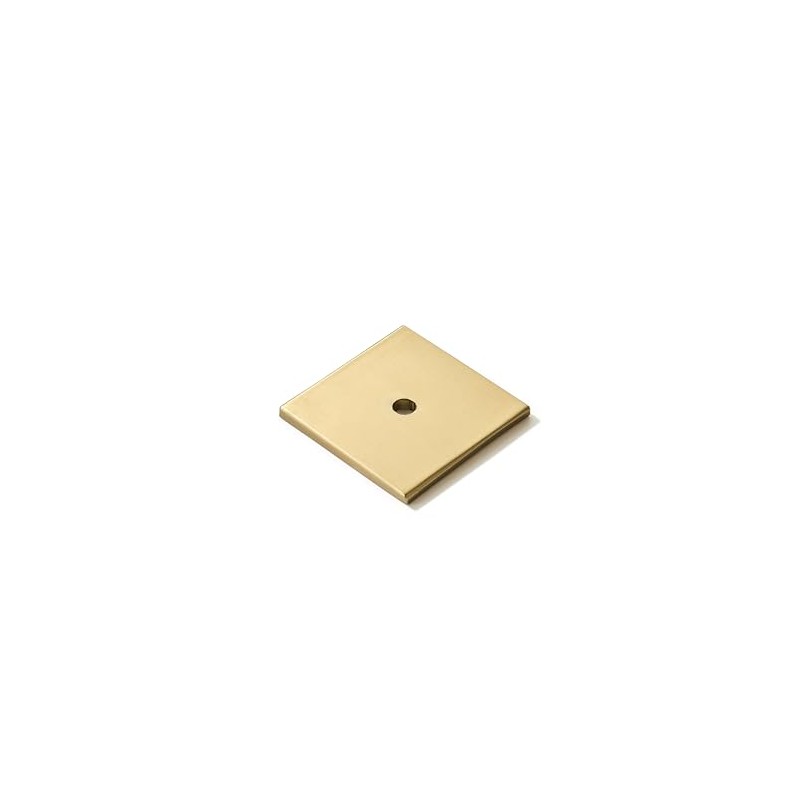 Khtumeware 10-Pack 1-1/2 Inch Square Backplate for Knobs in Champagne