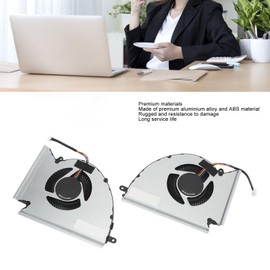Laptop Fan for MSI GP76 GE76 WE76 MS 17K2 MS 17K3 Laptop Replacement Fan 4 Pin CPU GPU Laptop Fan Efficient Cooling Laptop Accessories (CPU+GPU)