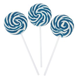 Blue Swirl Lollipops (Bulk 24 individually wrapped suckers) Party Supplies