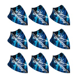 RED DRAGON Luke Humphries World Champion Blue Freestyle Dart Flights - 3 Sets Per Pack (9 Dart Flights Total)