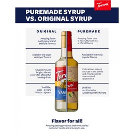 Torani Puremade Syrup, Vanilla, 25.4 Ounces (Pack of 4)