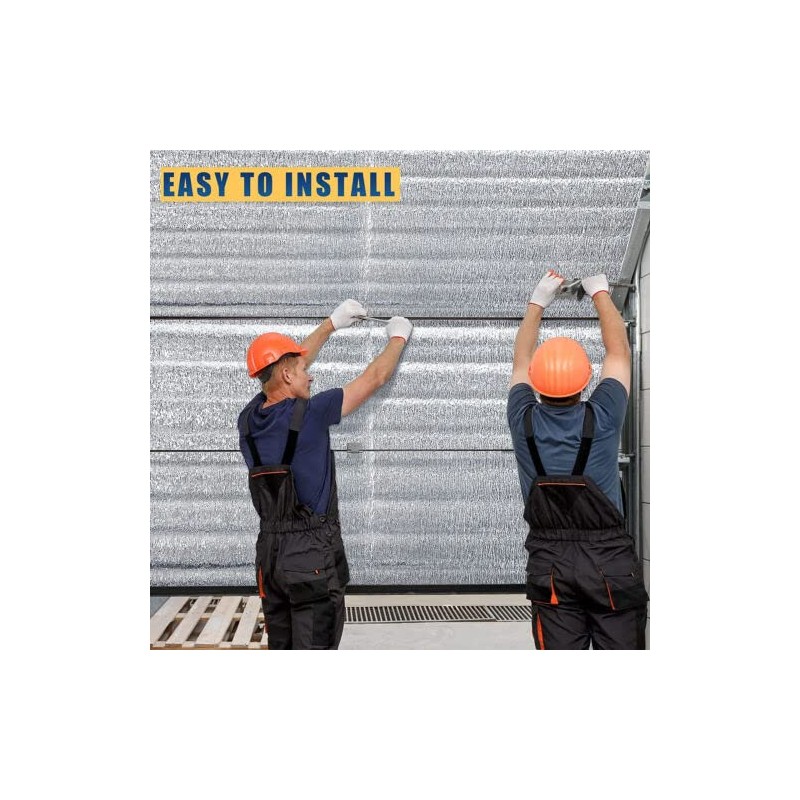 8 Pcs 24'' x 48" Garage Door Insulation KIT Set