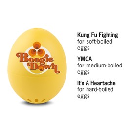 BrainStream 70s BeepEgg - Retro-Inspired Egg Timer with Musical Alerts, Temperature-Based Boiling for Soft, Medium, Hard-Boiled Eggs - Nostalgic Kitchen Gadget for Easy Cooking, German Made