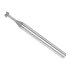 CoCud T Slot End Mill, 4 Flutes 0.16" Dia 0.06" Cutting Depth, Solid Carbide CNC Straight Milling Cutter - (Applications: for Steel and Copper Milling)