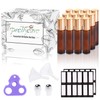 PrettyCare PrettyCare Essential Oil Roller Bottles (10ml Amber Glass, 12