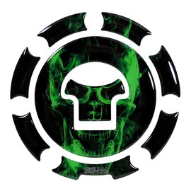 Fuel cap 3D Pad Ghost Green Skull/Flames Green – 600012 Universal for Honda Tanks Case