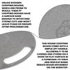 ZJIVQO Round Cutting Board Plastic Chopping Board with Hanging Hole