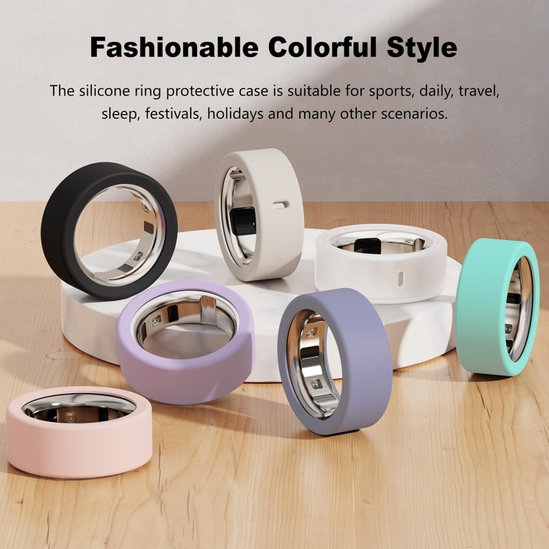 Snyeest Protector Compatible for Oura Ring 4/Gen 3 Cover,Silicone Anti-Scratch