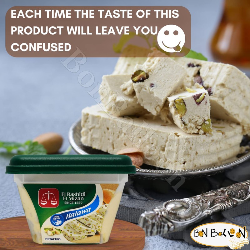 El Rashidi El Mizan Halawa Halva With Pistachio Was Made