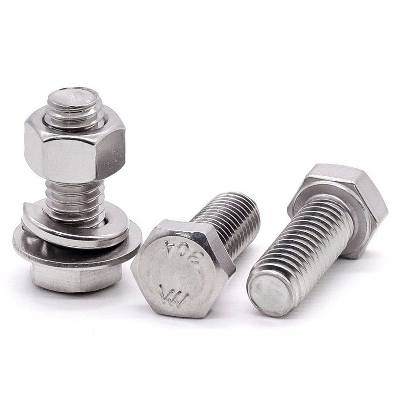 3/8-16 x 1-1/4" Hex Bolts with Hex Nuts and Flat