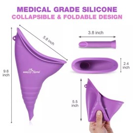 Easy@Home Female Urination Device, Portable Outdoor Urinal for Women EUD408