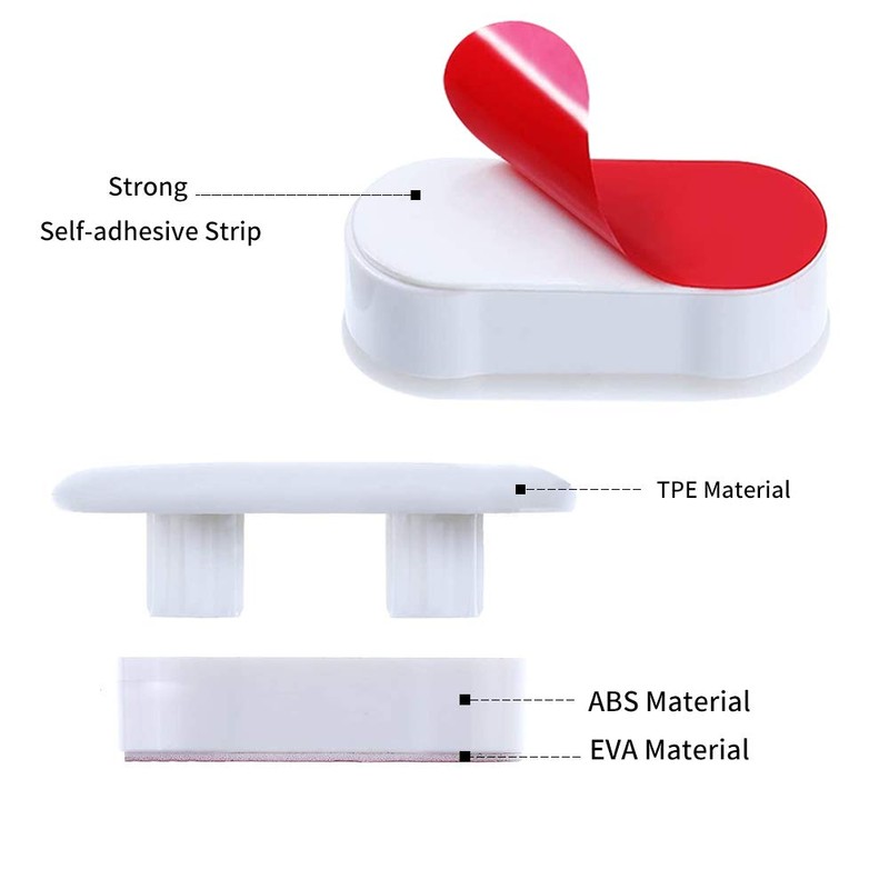 Bidet Toilet Seat Bumper With Strong Adhesive - Replacement Kit,