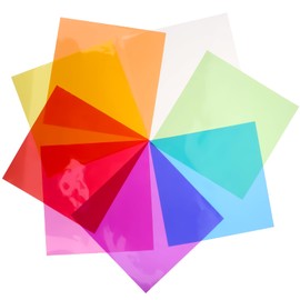 Colorful Plastic Paper, 160 Pieces Colored Transparency Sheets 7.5x7.5 In Craft Plastic Sheets Transparent Glass Wrap Paper Thin Acetate Sheets for Candy Cookies Packing DIY Crafts Decorations