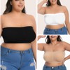 FVXYnnv Pack of 3 Bandeau Bra Padded Women's Bandeau Top