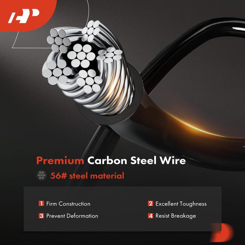 A-Premium Front Hood Latch Release Cable with Handle Compatible with