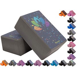 RDX Yoga Block Set, Non-Slip High-Density Eva Foam Brick for Pilates Flexibility Body Balance, Easy Grip Surface for Stability Strength Training Deepen Poses Exercise Office Home Gym, 23x15x9.8CM