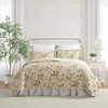 Laura Ashley - Twin Quilt Set, Reversible Cotton Bedding with