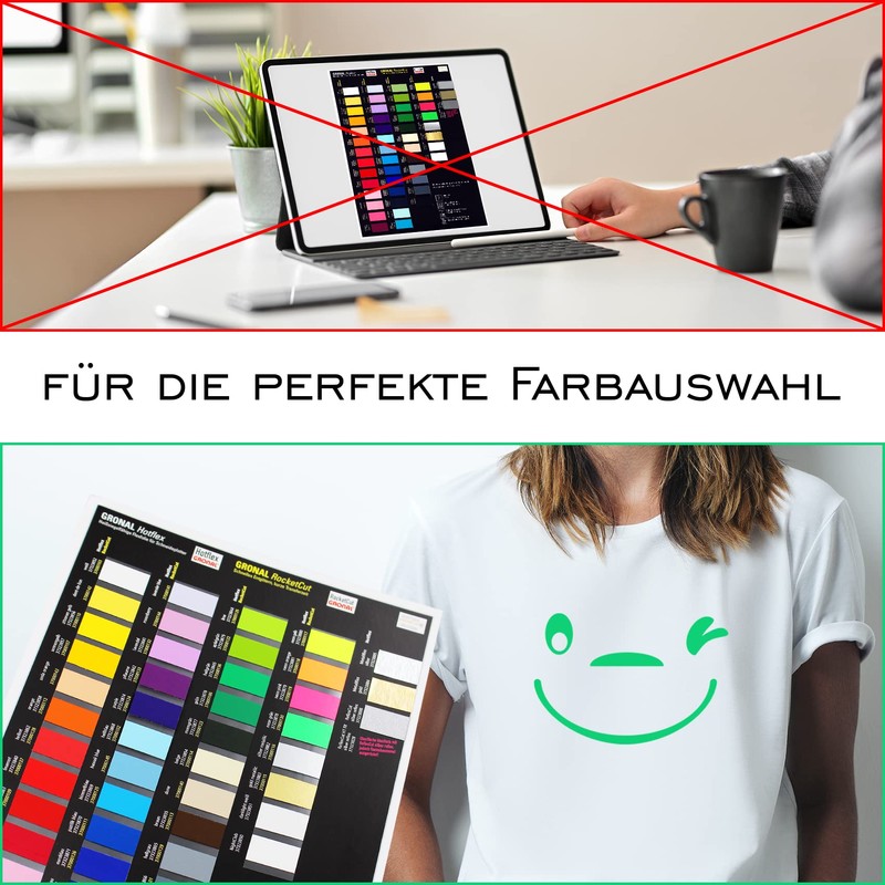 Colour Chart for Textile Film, DIN A4 Format, Textile Plotter