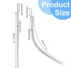 NOPKESV Stainless Steel Piercing Taper Insertion Pin, Thread-Free Assistant Tool,