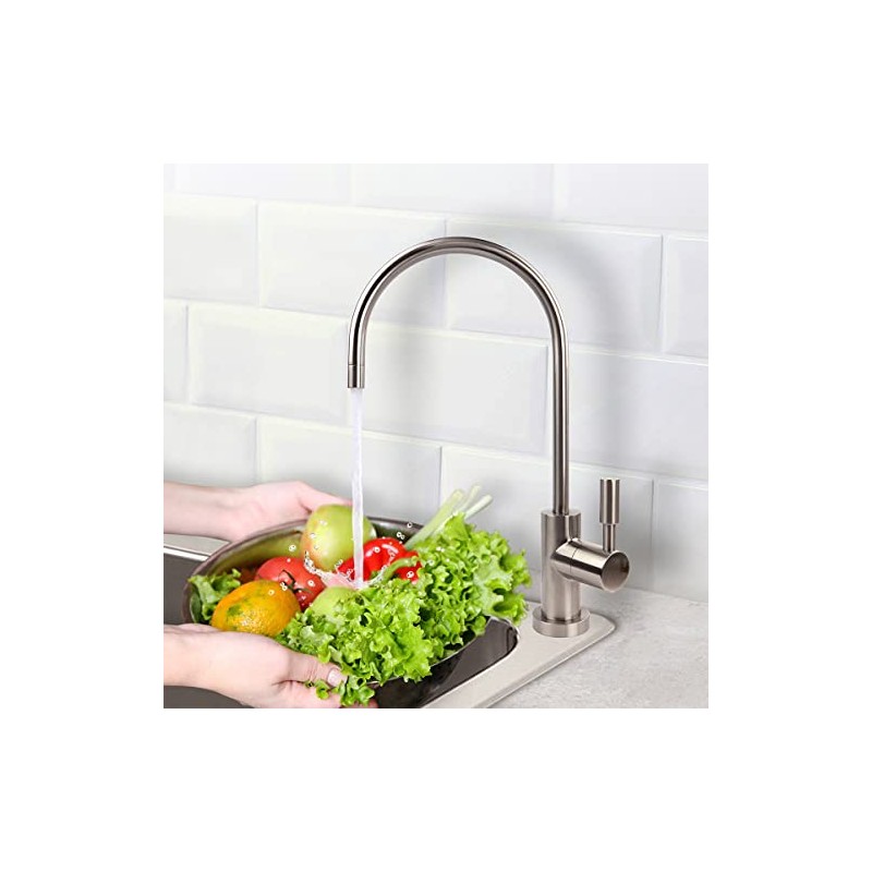 WATERLUX Air Gap Faucet for Reverse Osmosis System Chrome Finish